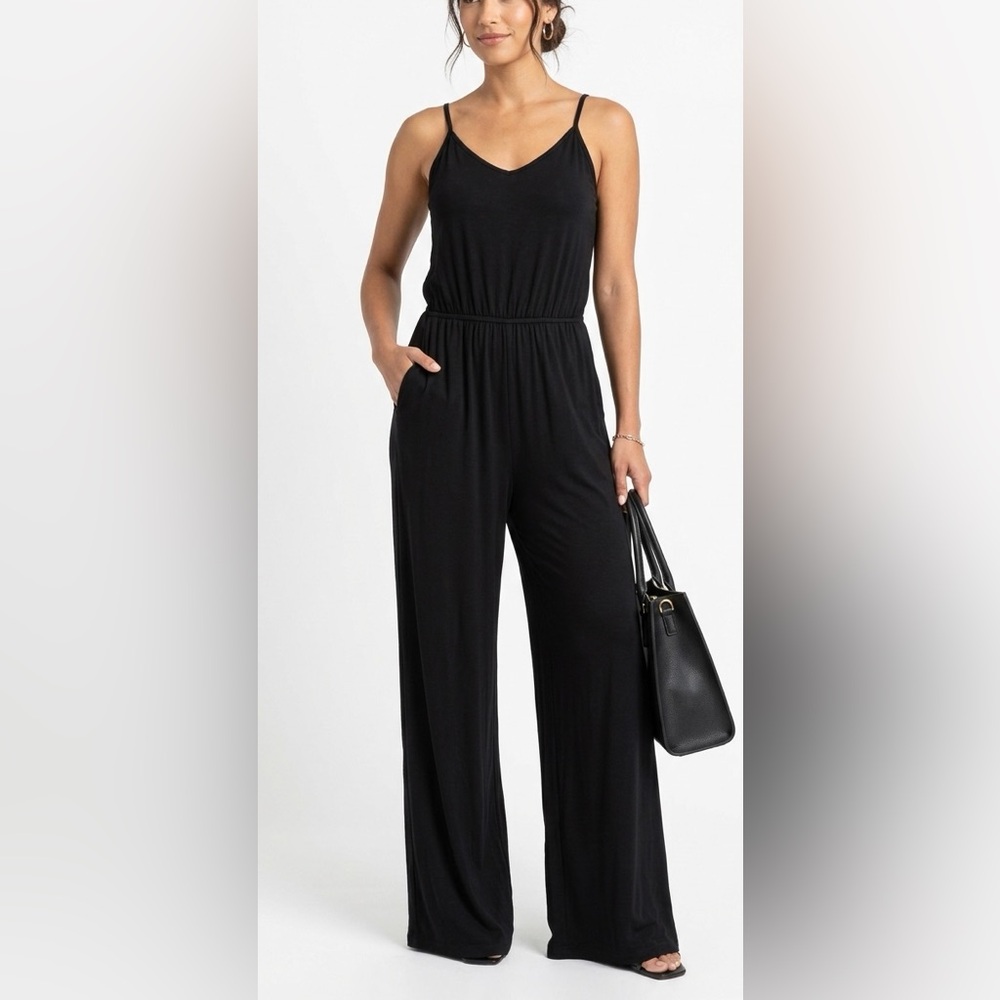 Kori casual Black Sleeveless Jumpsuit